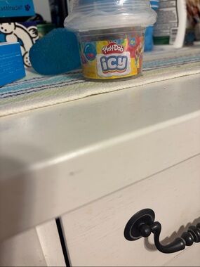 Icy Clear Modeling Compound - Rainbow color with sprinkles